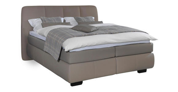 BOXSPRINGBETT 180/200 cm INKL. Matratze - Schlammfarben/Braun, KONVENTIONELL, Textil (180/200cm) - Dieter Knoll
