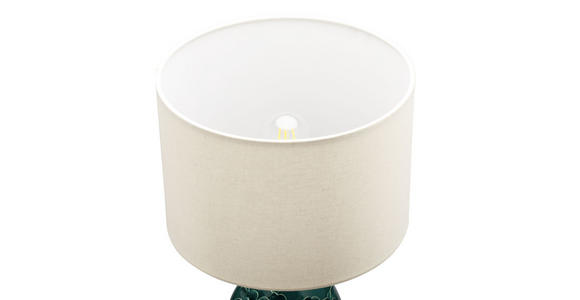 TISCHLEUCHTE 30/47 cm  - Naturfarben/Grün, Trend, Keramik/Kunststoff (30/47cm) - Novel