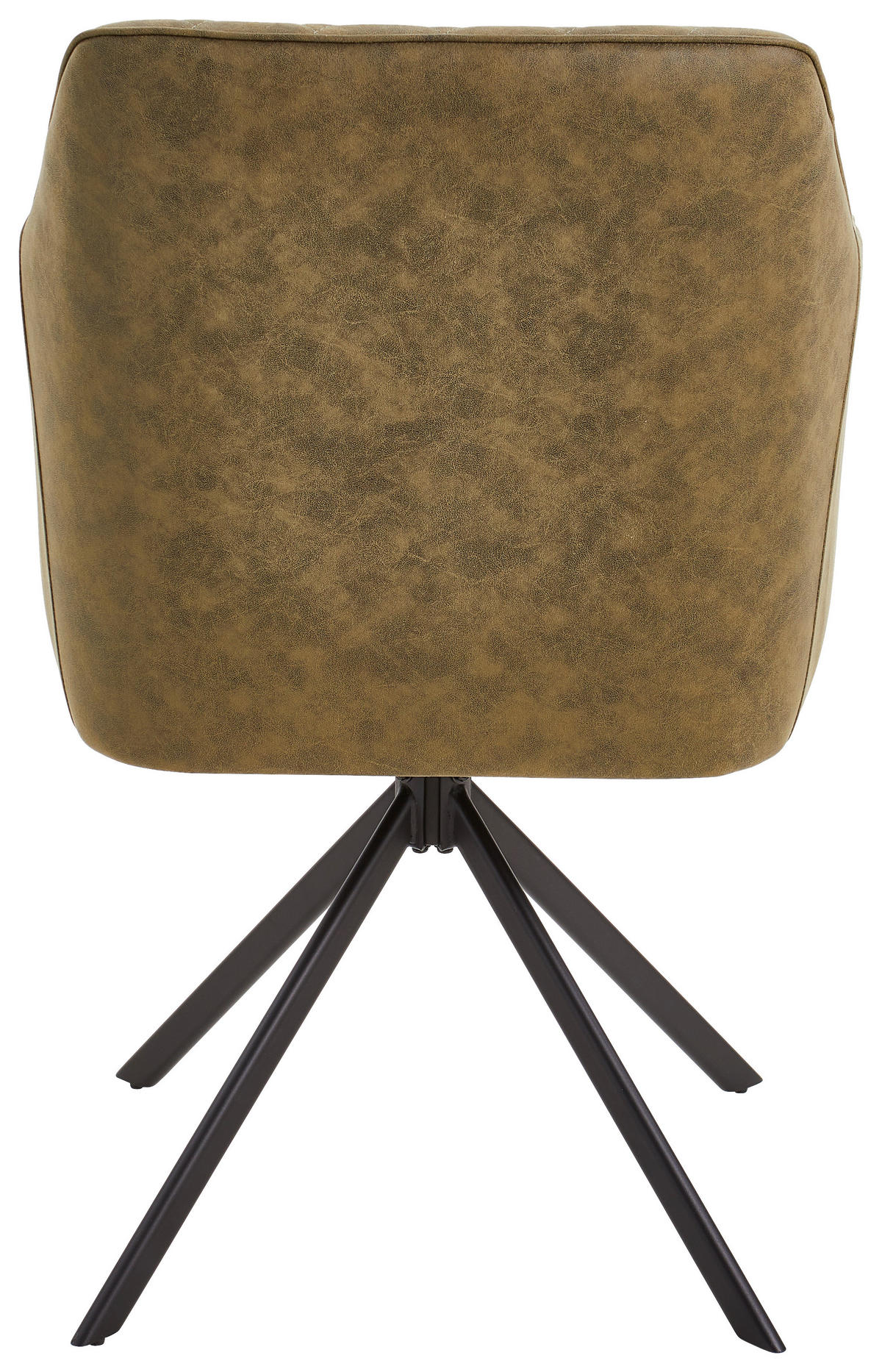 ARMLEHNSTUHL  in Eisen Mikrofaser  - Schwarz/Olivgrün, MODERN, Holz/Textil (61/91/58cm) - Livetastic