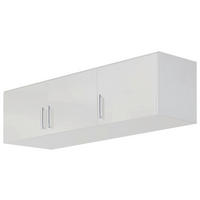 AUFSATZSCHRANK 136/39/54 cm  - Weiss Hochglanz/Weiss, Design, Holzwerkstoff/Kunststoff (136/39/54cm) - Carryhome