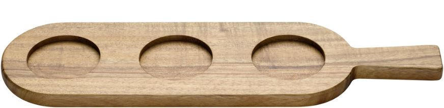 DESKA ZA SERVIRANJE - rjava, Trendi, les (40/1,5/11cm) - Leonardo