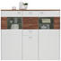 HIGHBOARD 150/134/44 cm - Eichefarben/Silberfarben, KONVENTIONELL, Glas/Holzwerkstoff (150/134/44cm) - Xora HIGHBOARD 150/134/44 cm - Eichefarben/Silberfarben, KONVENTIONELL, Glas/Holzwerkstoff (150/134/44cm) - Xora