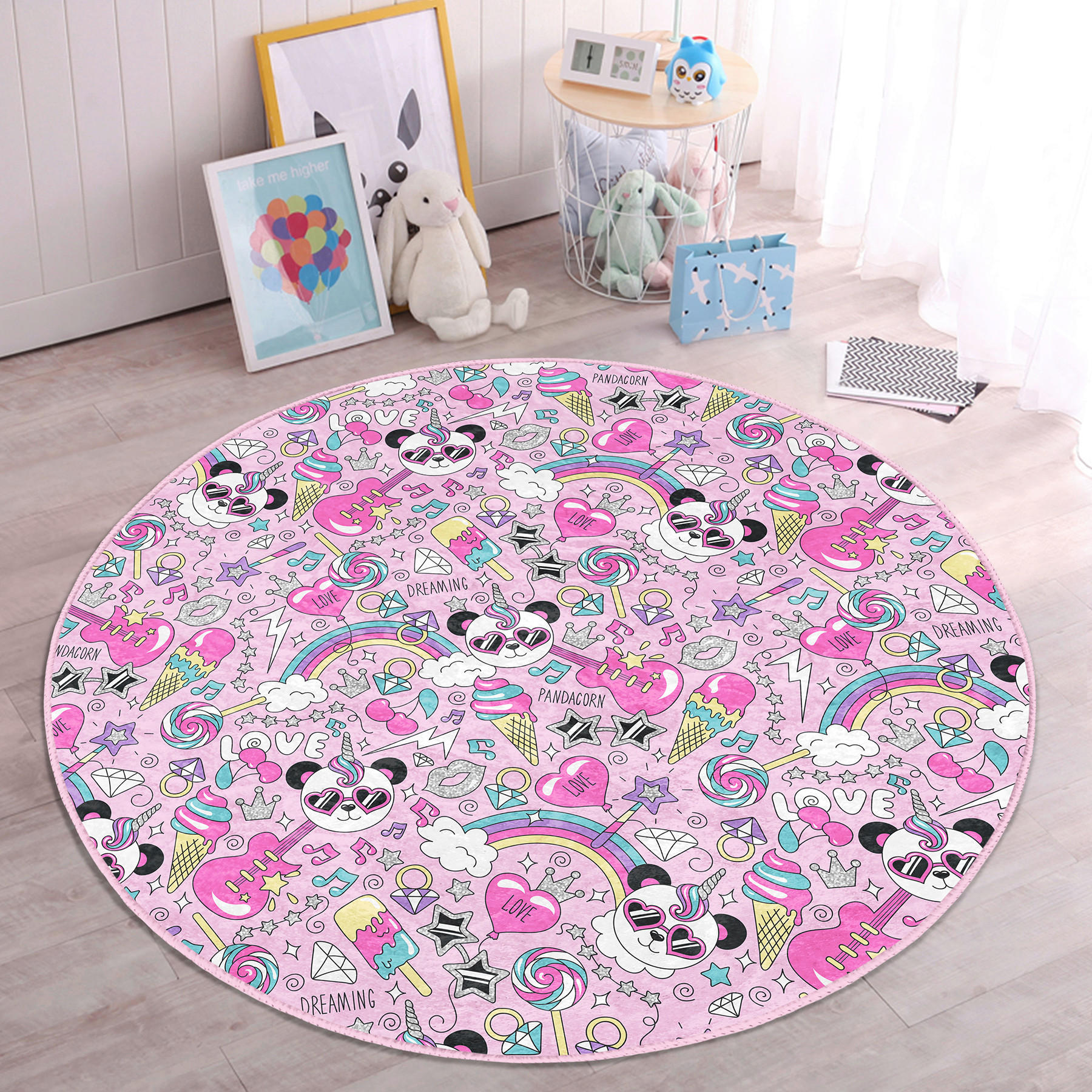 XXXLutz Kinderteppich Mehrfarbig 150x150 cm