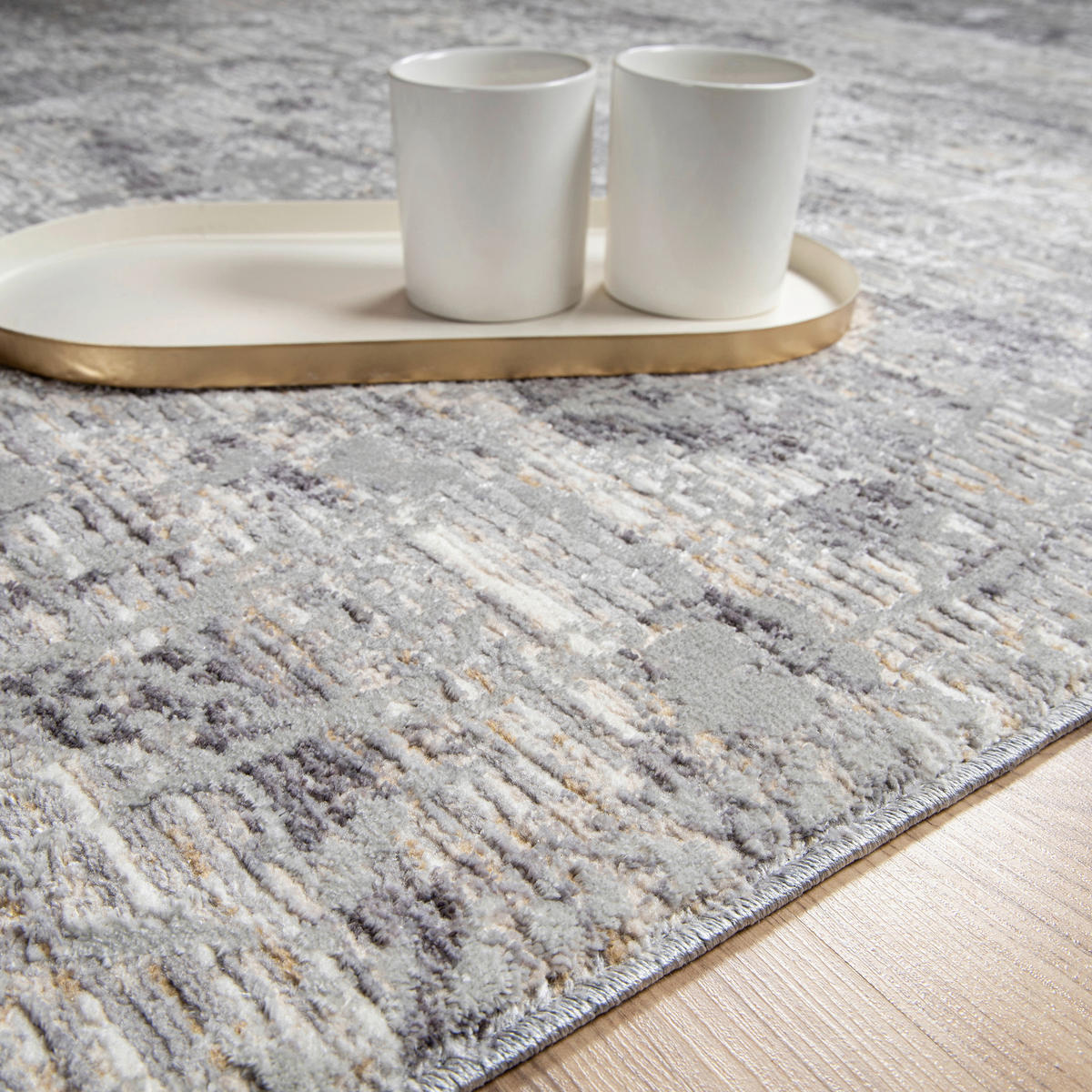 COVOR ȚESUT My Manaos  - gri, Konventionell, textil (80/150cm)