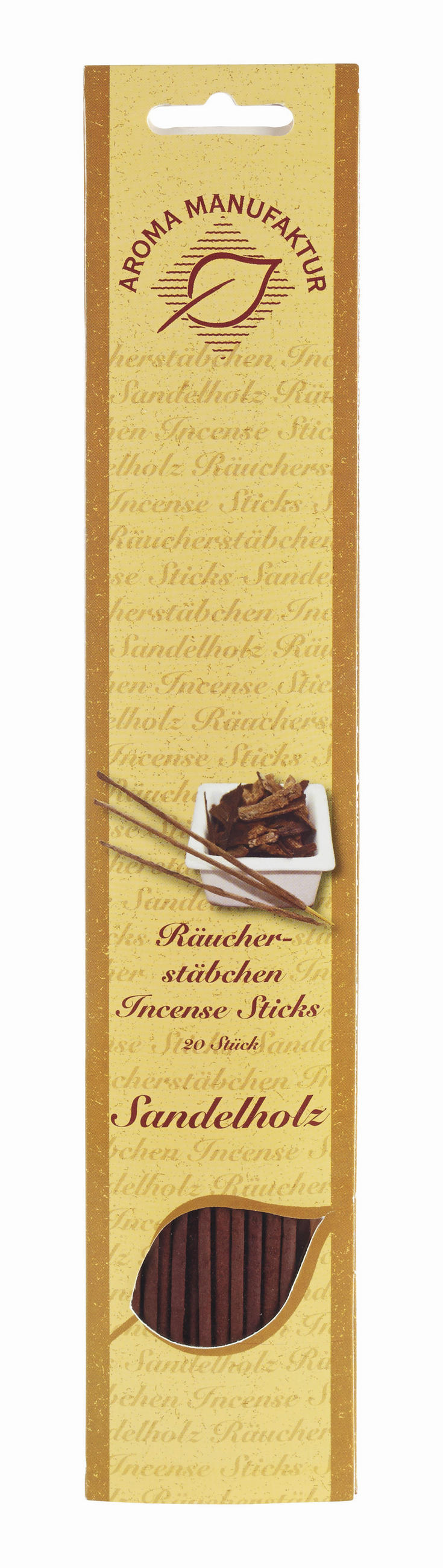 VONNÉ TYČINKY santalové drevo - svetlohnedá, Basics, drevo (32/6,5/0,5cm)