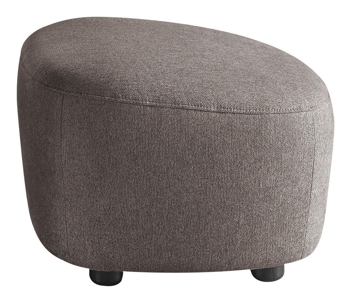 HOCKER Webstoff Grau  - Schwarz/Grau, Design, Kunststoff/Textil (54/41/57cm) - SetOne by Musterring