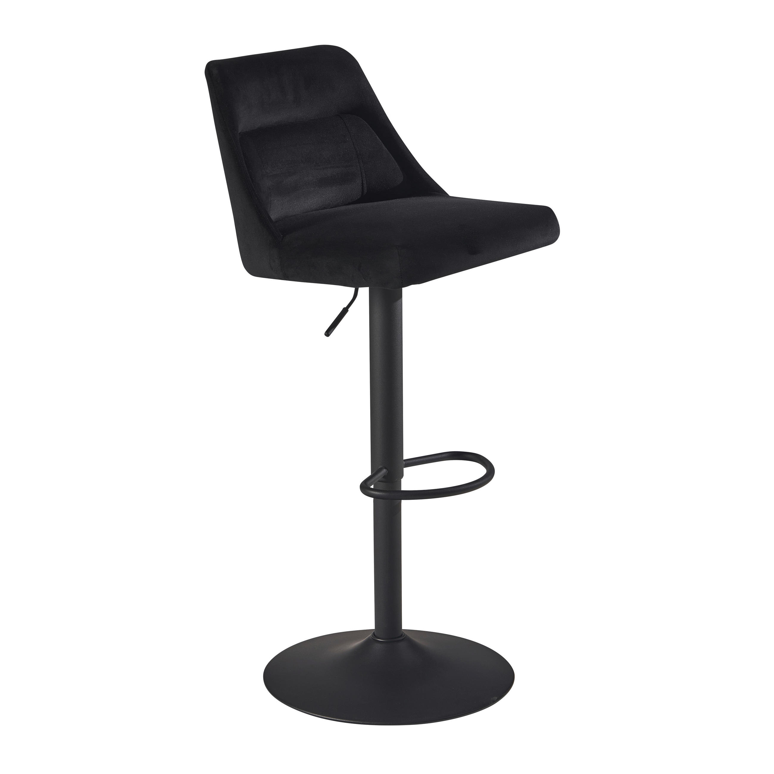 Scaun De Bar din textil, negru