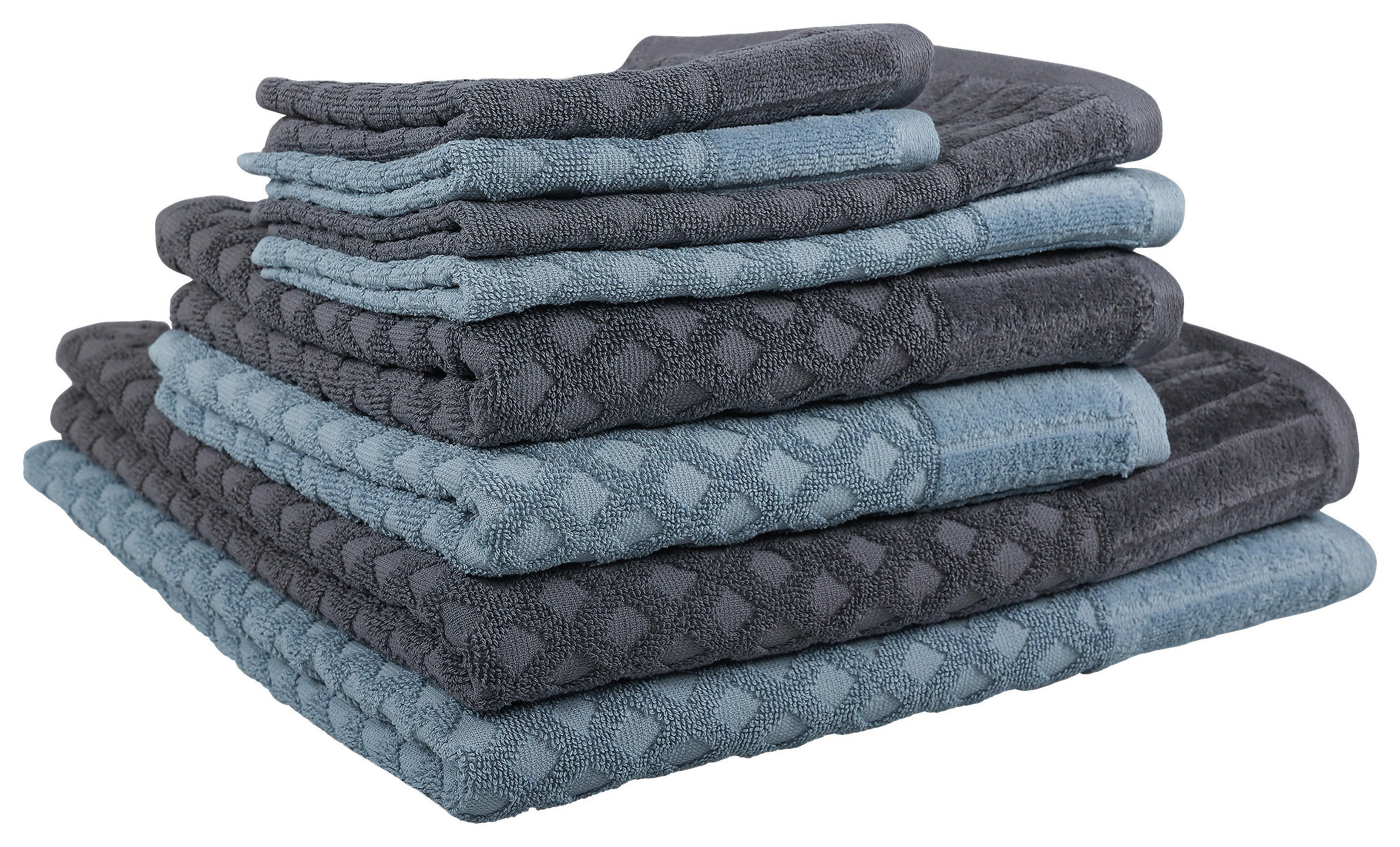 DUSCHTUCH 70/140 cm  - Anthrazit, Basics, Textil (70/140cm) - Dieter Knoll