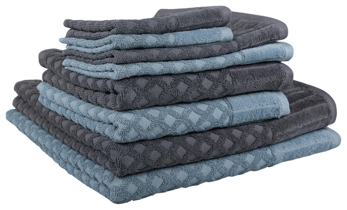 DUSCHTUCH 70/140 cm  - Anthrazit, Basics, Textil (70/140cm) - Dieter Knoll
