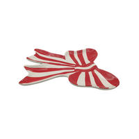 SERVIERPLATTE  - Weiß Hochglanz/Rot, LIFESTYLE, Keramik (30,5/27,1/3,4cm) - X-Mas