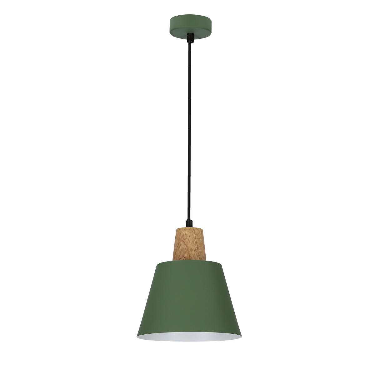 PENDELLEUCHTE 17/24/90 cm  - Dunkelgrün/Schwarz, Trend, Metall (17/24/90cm)