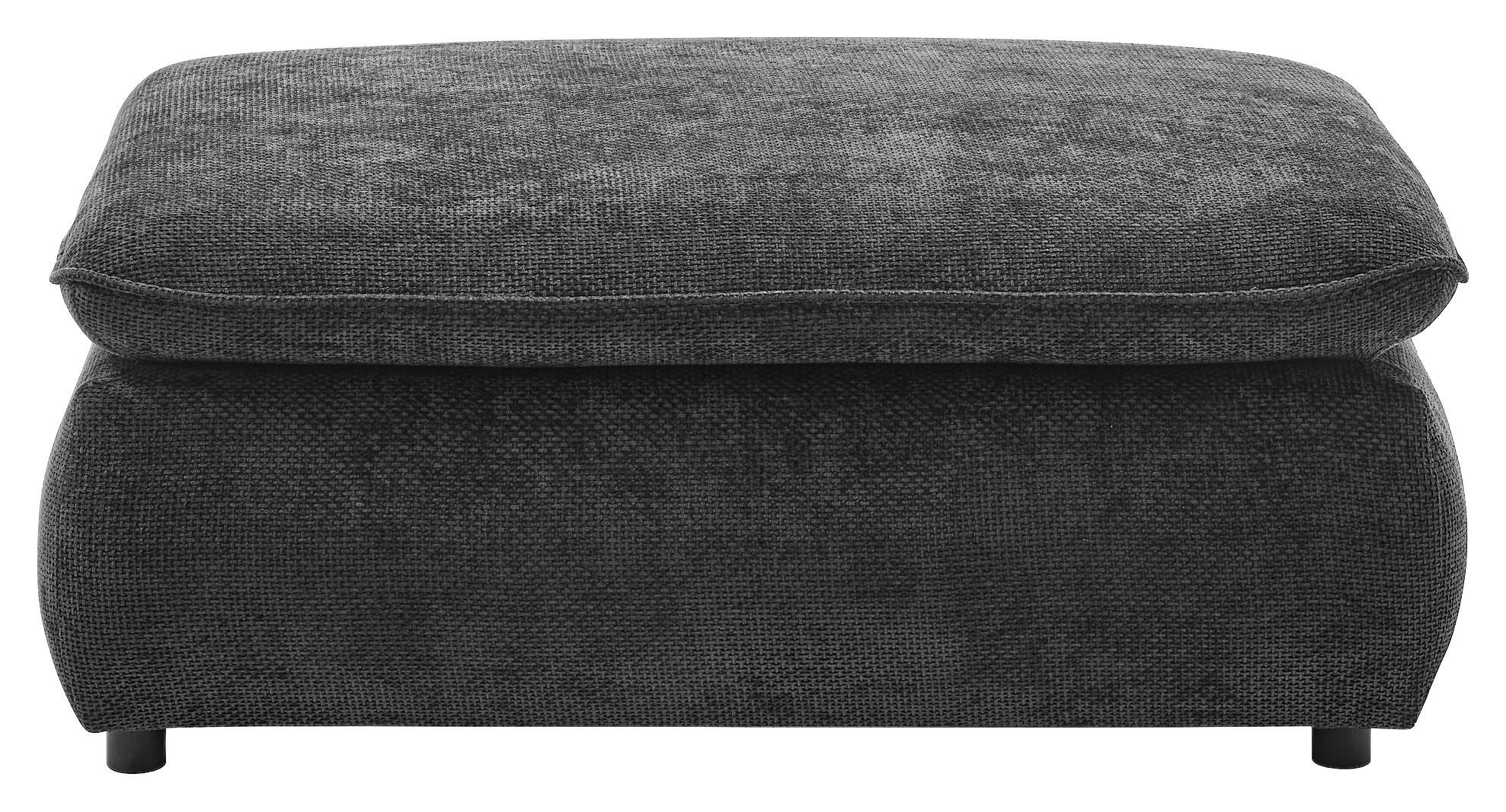Thumbnail - Livetastic Hocker Venice, Schwarz, Textil, rechteckig, 120x47x88 cm, Made in EU, Wohnzimmer, Hocker, Sitzhocker