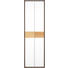 GARDEROBENSCHRANK Eiche lackiert Braun, Eichefarben, Weiß - Eichefarben/Braun, Design, Glas/Holz (62/202,5/35cm) - CASSANDO