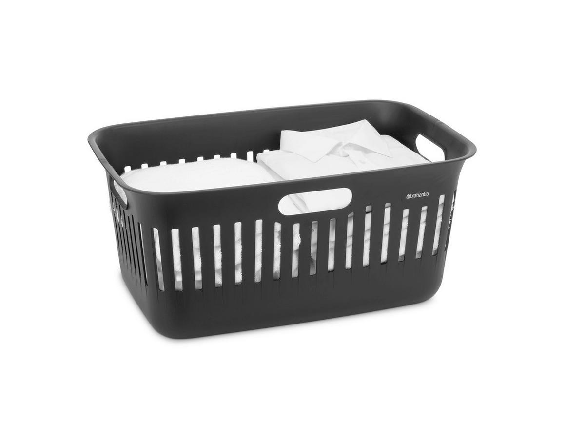 KOŠARA ZA PERILO - črna, Basics, umetna masa (58,7/38,7/27cm) - Brabantia