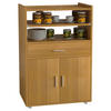 SERVIERWAGEN in Buchefarben  - Silberfarben/Buchefarben, Basics, Holzwerkstoff/Kunststoff (59/92/40cm) - MID.YOU