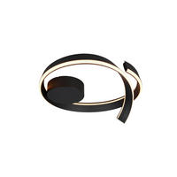 LED-DECKENLEUCHTE CIRONDA  - Schwarz, Design, Metall (59,5/26,5/58,7cm) - Cinque
