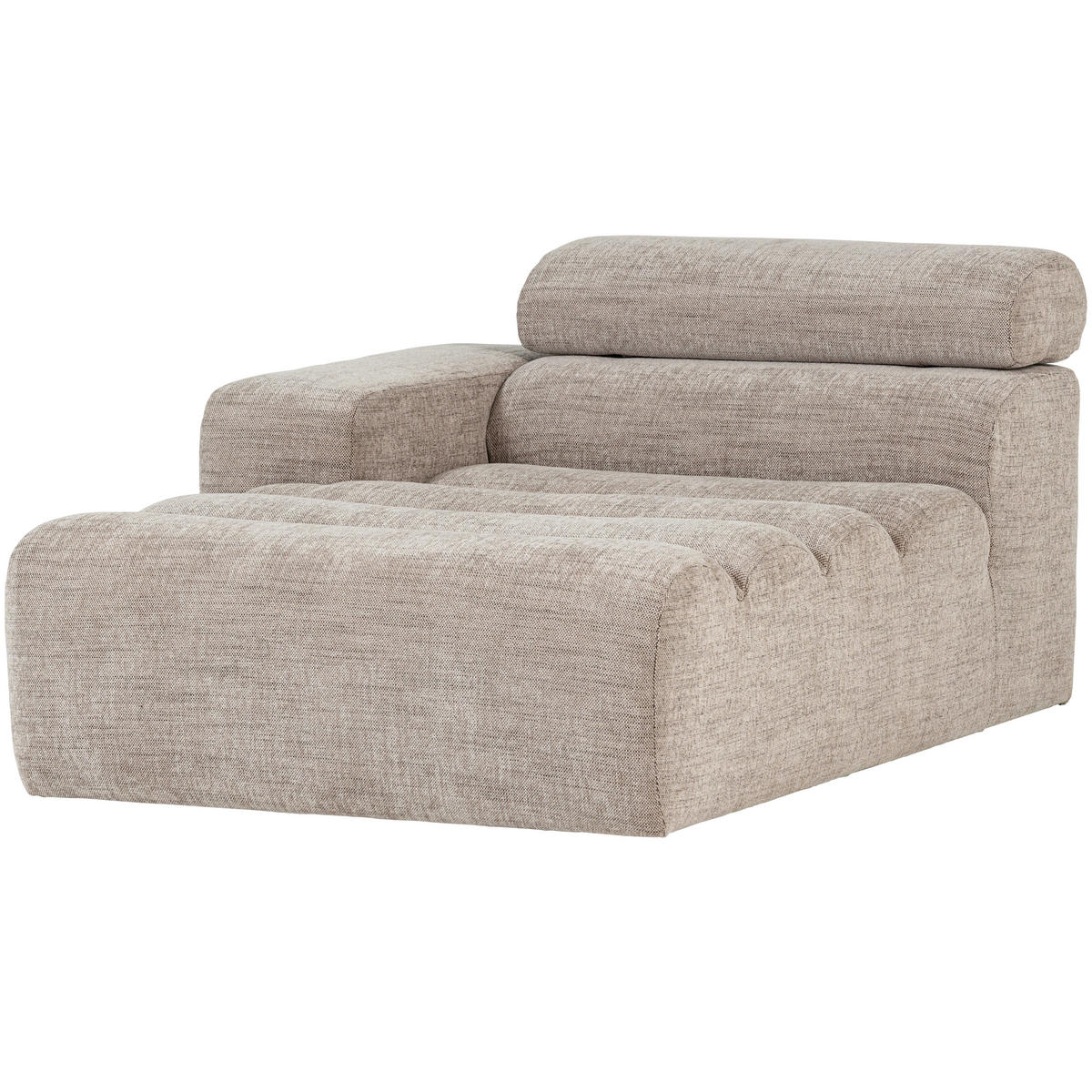SOFAELEMENT Novi in Webstoff Naturfarben  - Schwarz/Naturfarben, Design, Kunststoff/Textil (109/86/173cm) - Livetastic