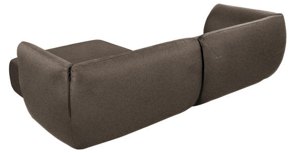 ECKSOFA in Lederlook Graubraun  - Graubraun/Schwarz, KONVENTIONELL, Kunststoff/Textil (278/175cm) - Carryhome