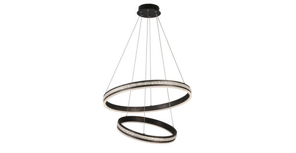 LED-HÄNGELEUCHTE 60/120 cm - Schwarz, Basics, Kunststoff/Metall (60/120cm) - Ambiente