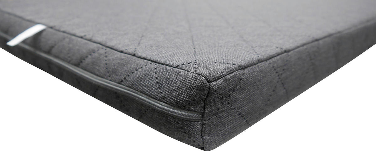 HOLLYWOODSCHAUKEL 210/160/145 cm  - Dunkelgrau/Anthrazit, Basics, Textil/Metall (210/160/145cm) - Boxxx