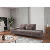 RÉCAMIERE in Flachgewebe Taupe  - Taupe/Schwarz, KONVENTIONELL, Textil/Metall (231/90/122cm) - Sit & More