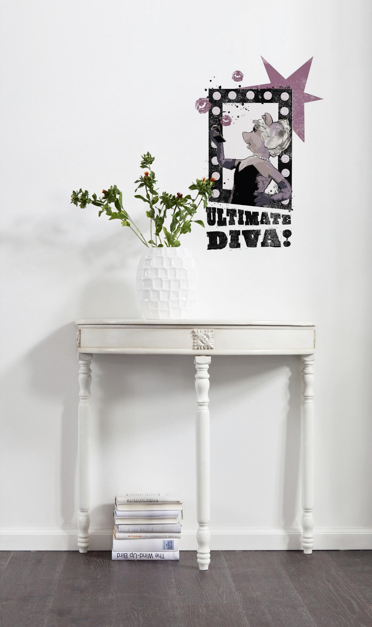 DEKOSTICKER  - Klar/Lila, LIFESTYLE, Kunststoff (50/70cm) - Komar