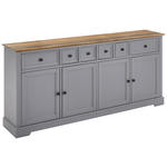 SIDEBOARD 202/90/41 cm  - Anthrazit, ROMANTIK / LANDHAUS, Holz/Metall (202/90/41cm) - Landscape