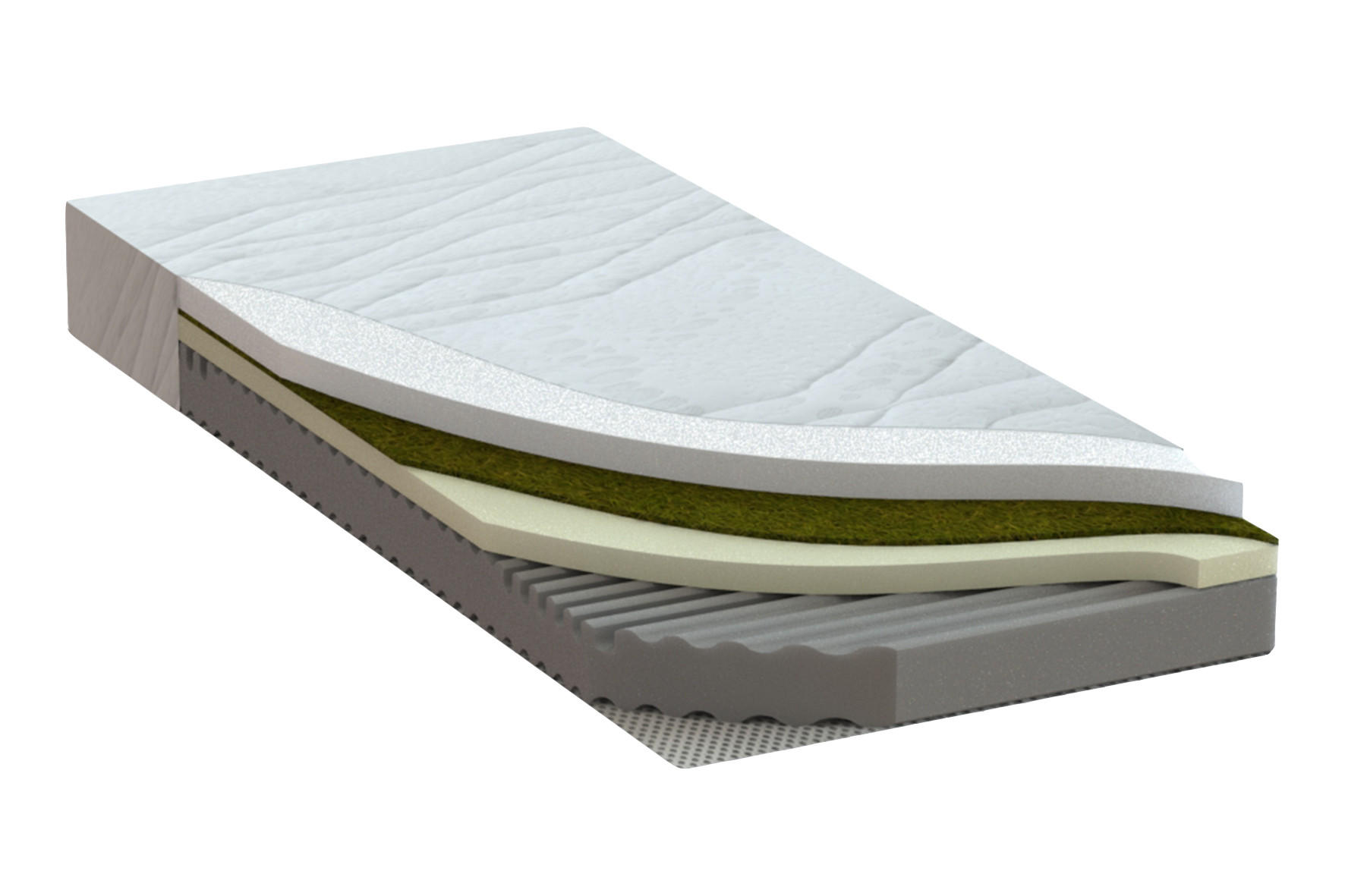 MATRAC 90/200 cm  - fehér, Basics, textil (90/200cm) - Novel
