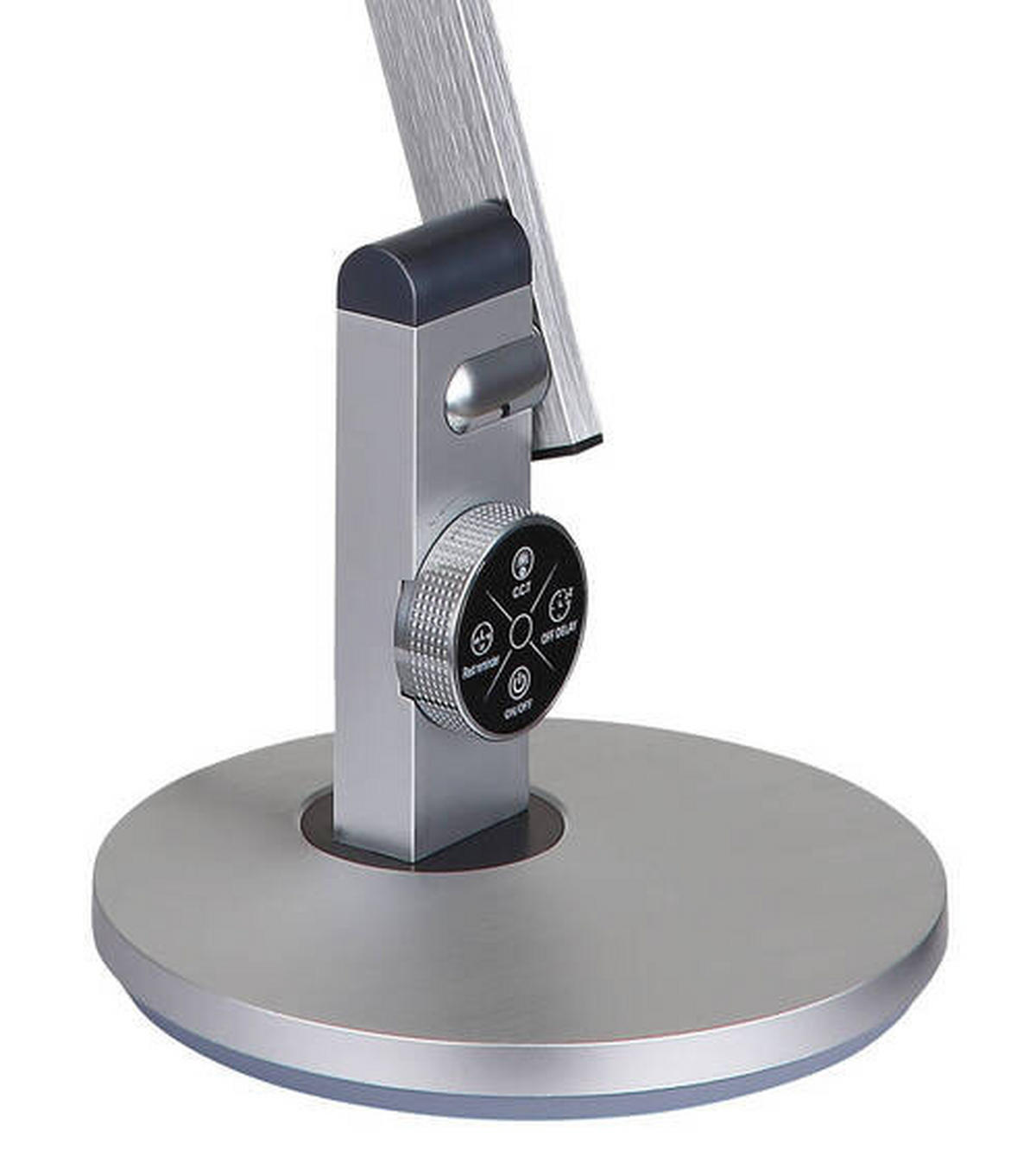 LED-SVETILKA ZA PISALNO MIZO     63,5/19/49,9 cm          - srebrne barve/črna, Design, kovina/umetna masa (63,5/19/49,9cm) - Globo
