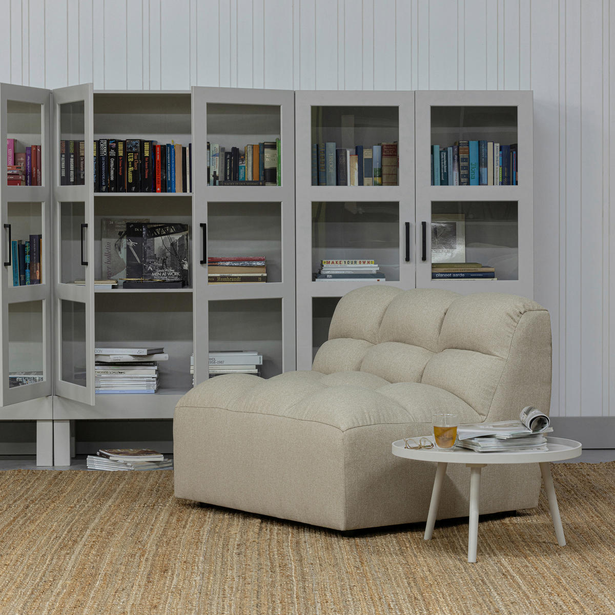 SESSEL in Sandfarben  - Sandfarben/Schwarz, Design, Kunststoff/Textil (100/79/92cm) - Livetastic