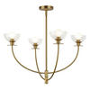 KRONLEUCHTER Alora Mood 38/67,3 cm   - Goldfarben, KONVENTIONELL, Glas/Metall (38/67,3cm) - Elstead Lighting