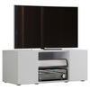 TV-ELEMENT  in 95/40/36 cm  - Weiss/Schwarz, Konventionell, Glas/Holzwerkstoff (95/40/36cm) - MID.YOU