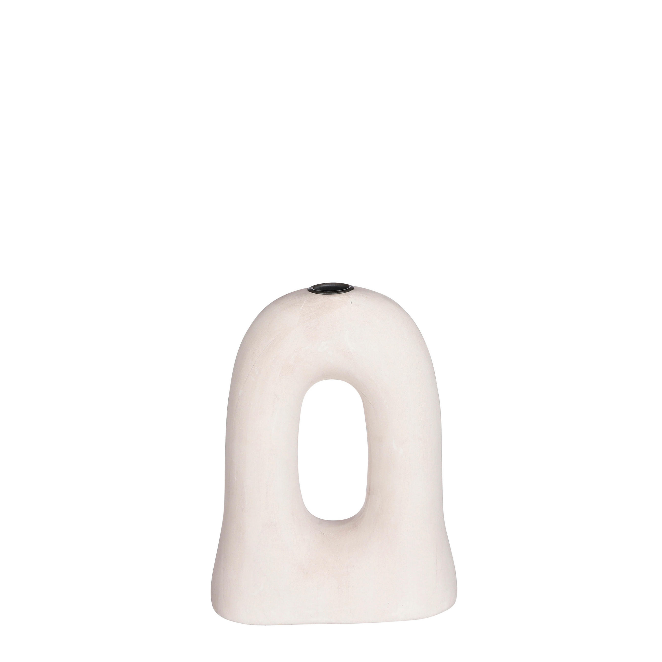 SVEČNIK - bela, Basics, keramika (16.00/8.00/21.00cm) - Ambia Home