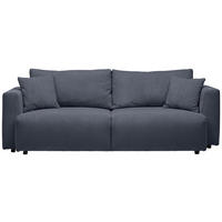 SCHLAFSOFA Cord Grau  - Schwarz/Grau, Design, Kunststoff/Textil (250/92/105cm) - Carryhome