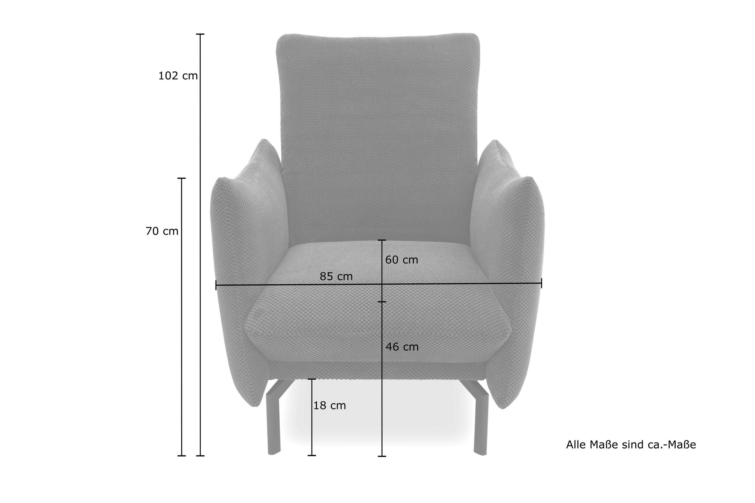 Thumbnail - Mid.you Sessel, Mintgrün, Textil, Uni, 85x102x95 cm, Made in EU, FSC Mix, Wohnzimmer, Sessel, Polstersessel