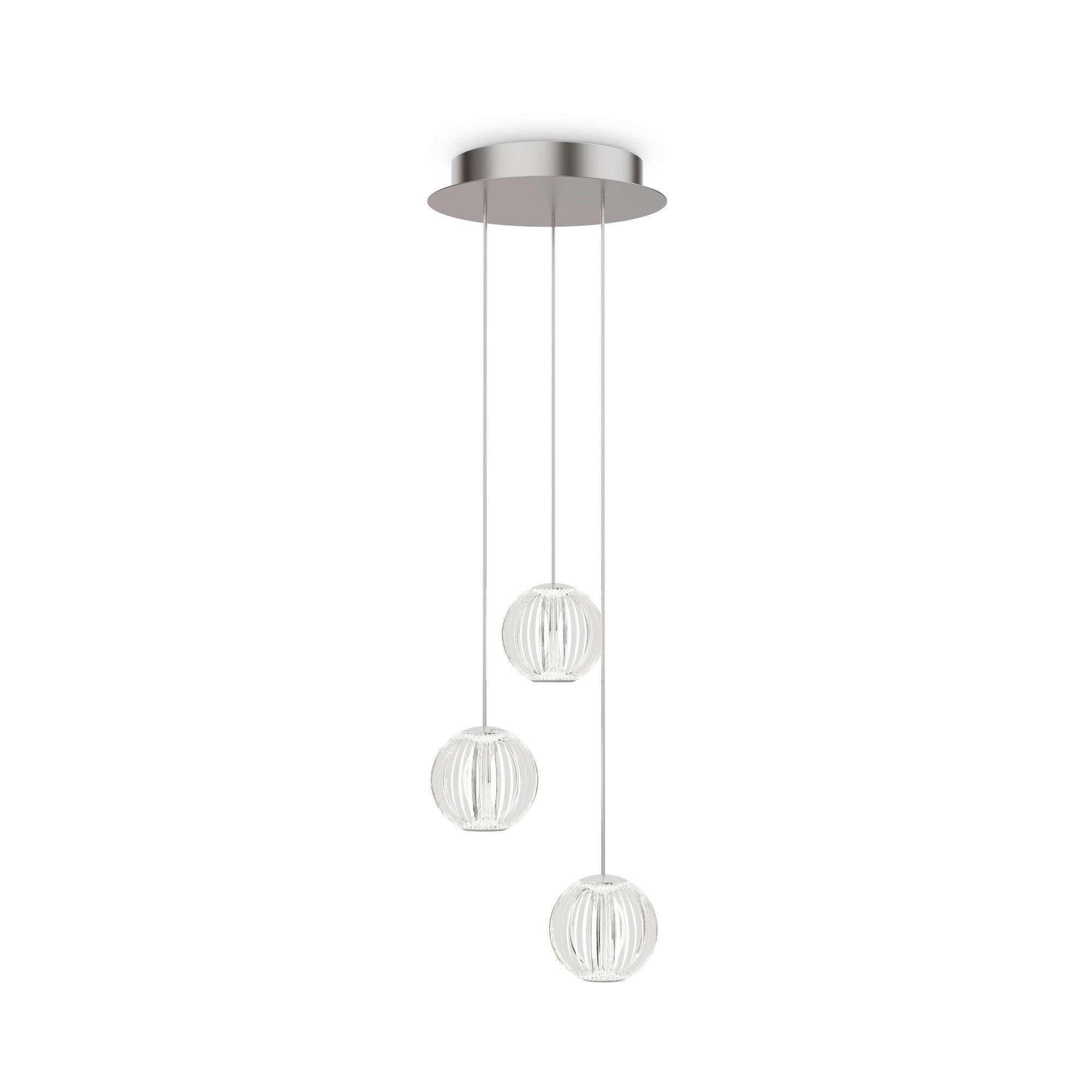 LED-HÄNGELEUCHTE 25/230 cm  - Klar, Design, Kunststoff/Metall (25/230cm) - Ideal Lux