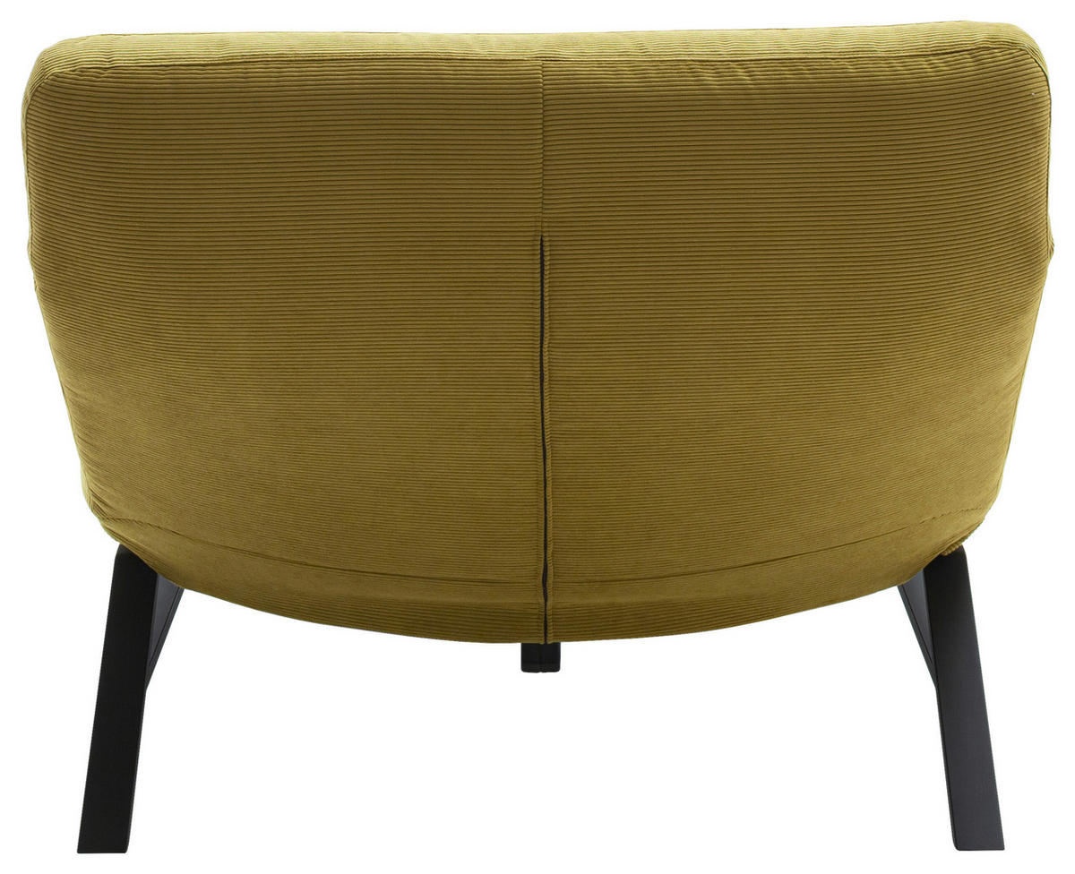 RELAXLIEGE Cord Hellgrün  - Schwarz/Hellgrün, Design, Textil/Metall (120/54-113/158-198cm) - Pure Home Lifestyle