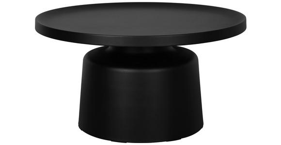 COUCHTISCH 69/69/37,5 cm rund Schwarz  - Schwarz, Design, Metall (69/69/37,5cm) - Xora