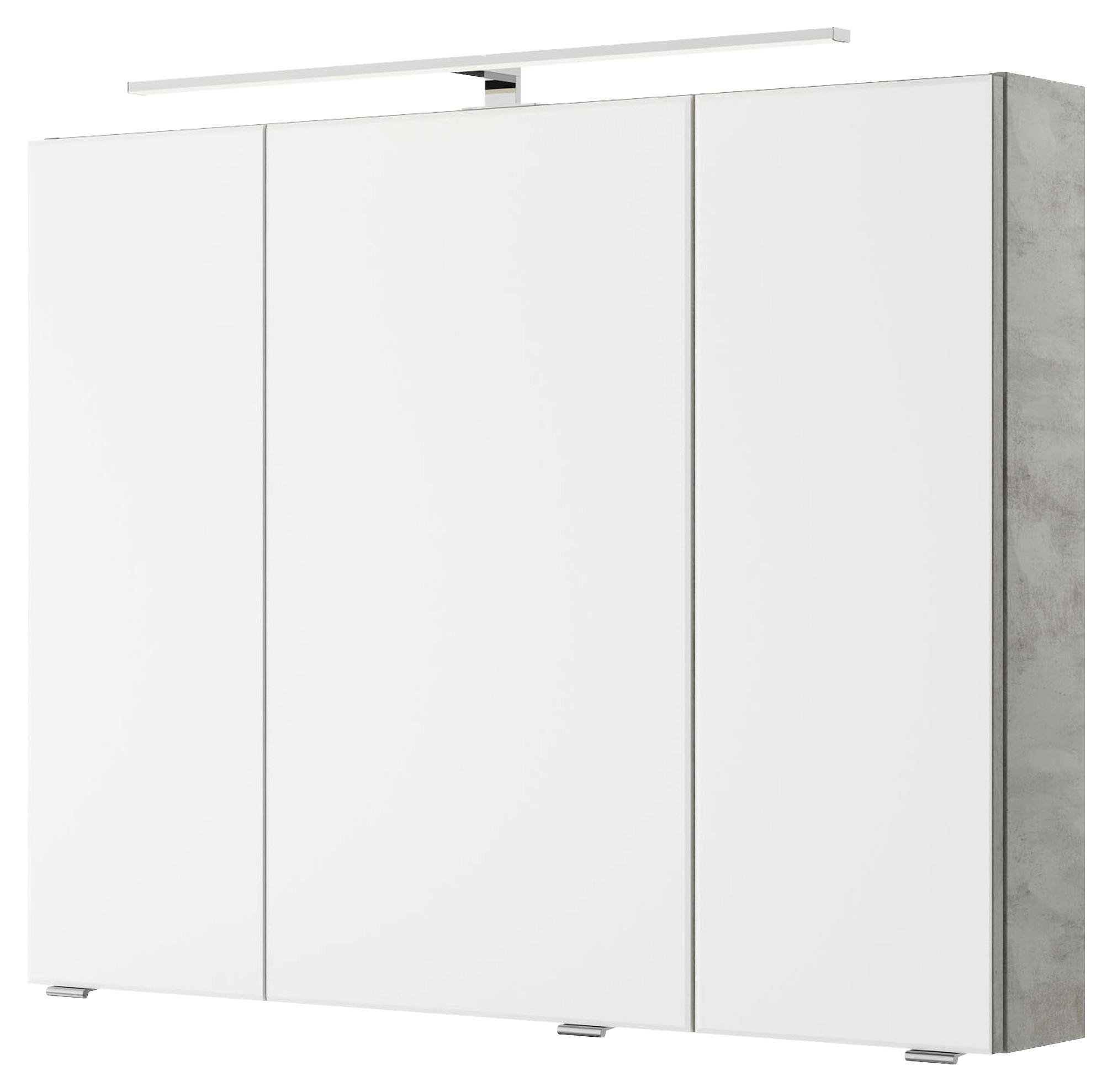 Pelipal Spiegelschrank Serie 4035 Grau 90x70.3x14.5 cm