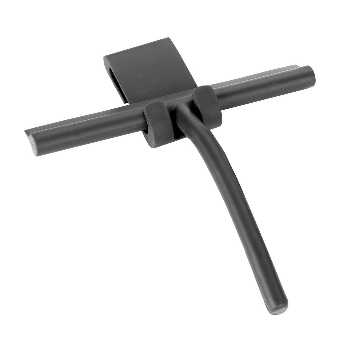 DUSCHABZIEHER - Schwarz, KONVENTIONELL, Kunststoff (21/25,5/4cm) - Schöner Wohnen