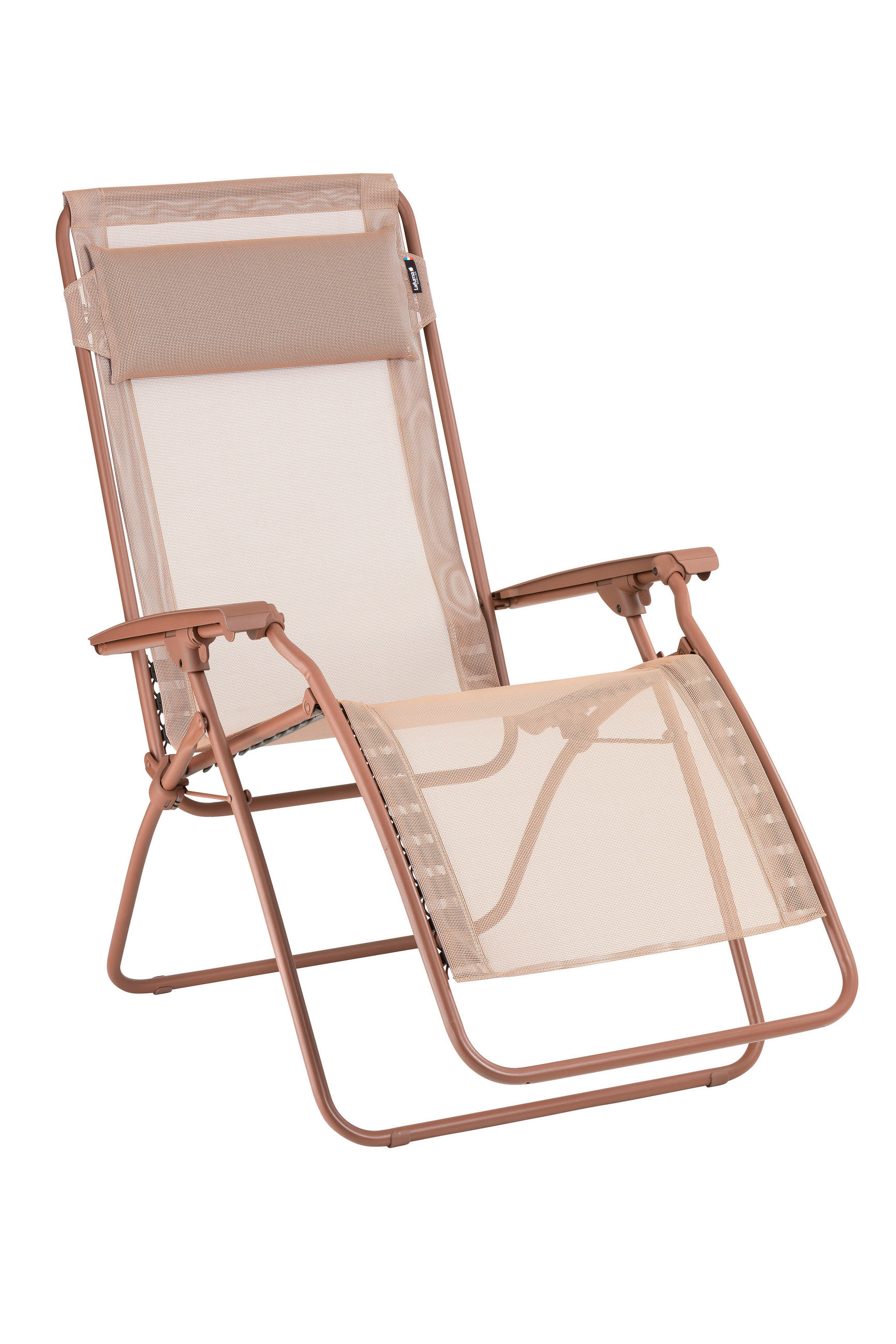 ZAHRADNÍ RELAXAČNÍ ŽIDLE, kov - červená, Basics, kov/textil (67/114/88cm) - Lafuma Mobilier