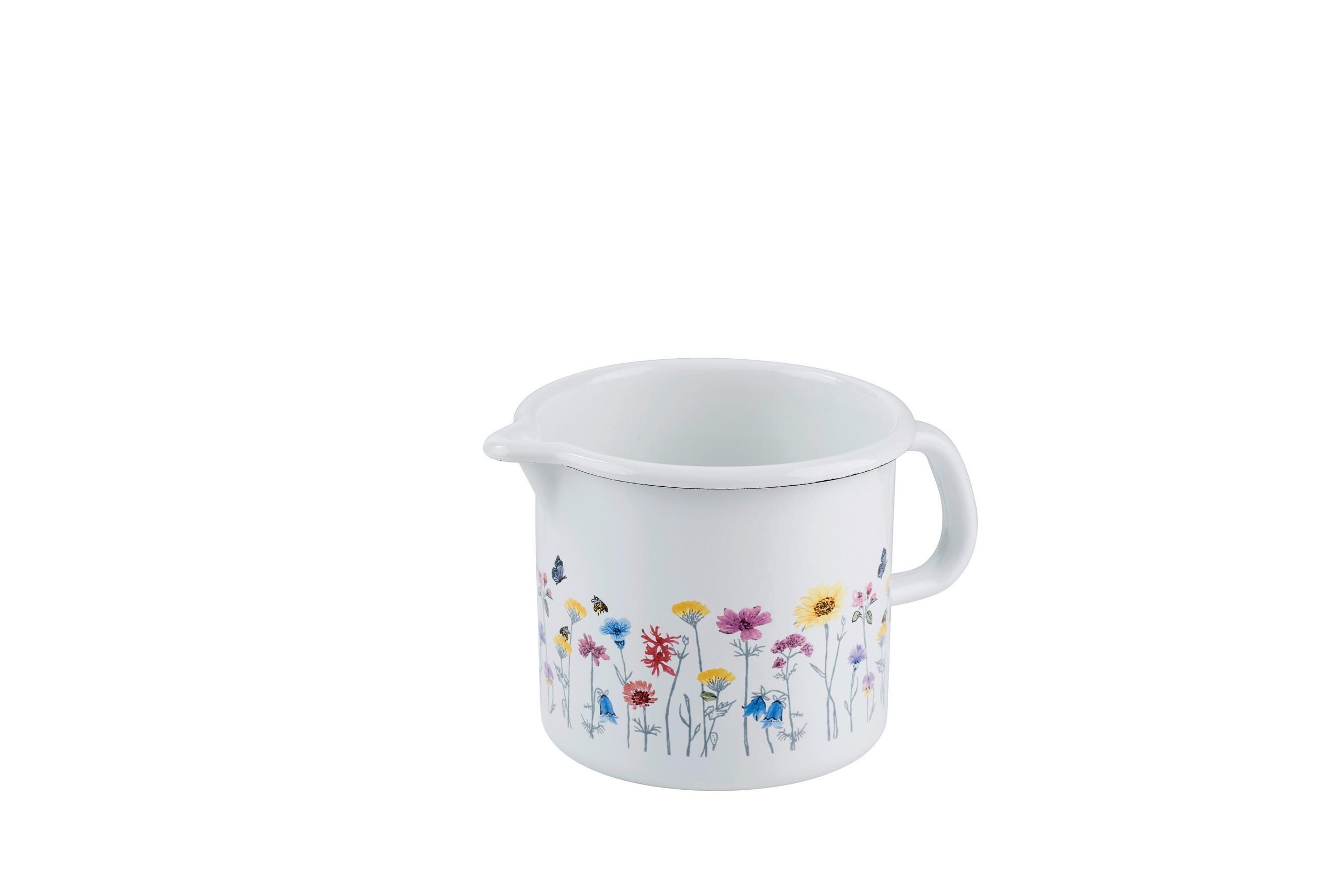 SCHNABELTOPF Flora 1 l  - Weiß, LIFESTYLE, Metall (12cm) - Riess