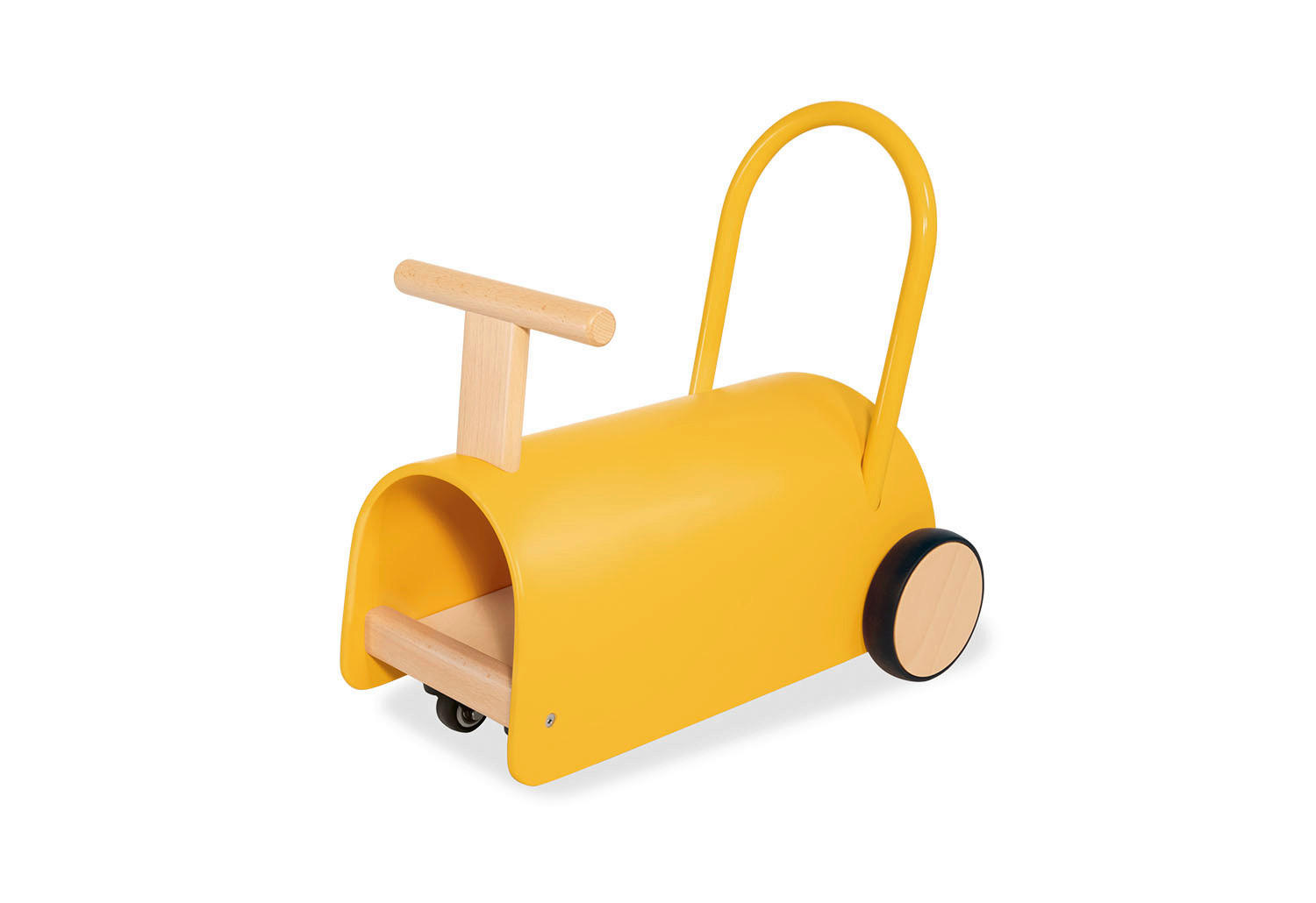 LAUFLERNWAGEN - Dunkelgelb, Basics, Holz (L 47 cm/B 31 cm/H 45 cmcm) - Pinolino
