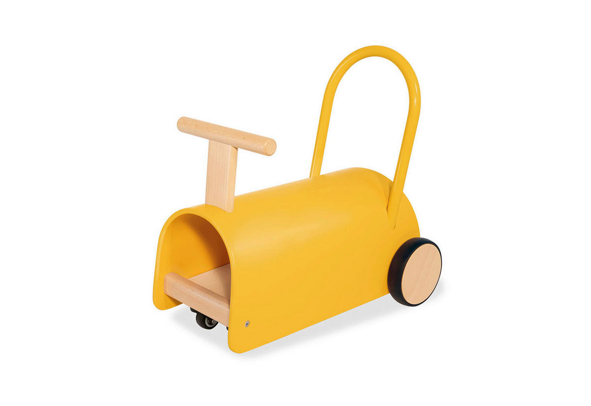 LAUFLERNWAGEN - Dunkelgelb, Basics, Holz (L 47 cm/B 31 cm/H 45 cmcm) - Pinolino