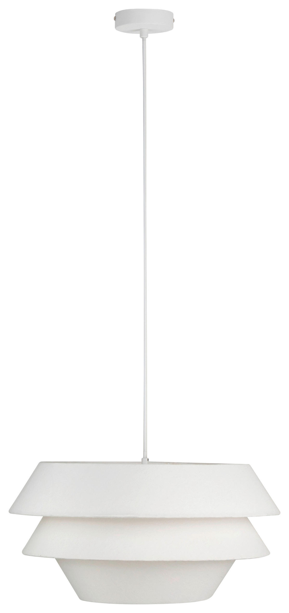 HÄNGELEUCHTE 50/130 cm  - Weiß, Trend, Kunststoff/Textil (50/130cm) - Collett's Monde