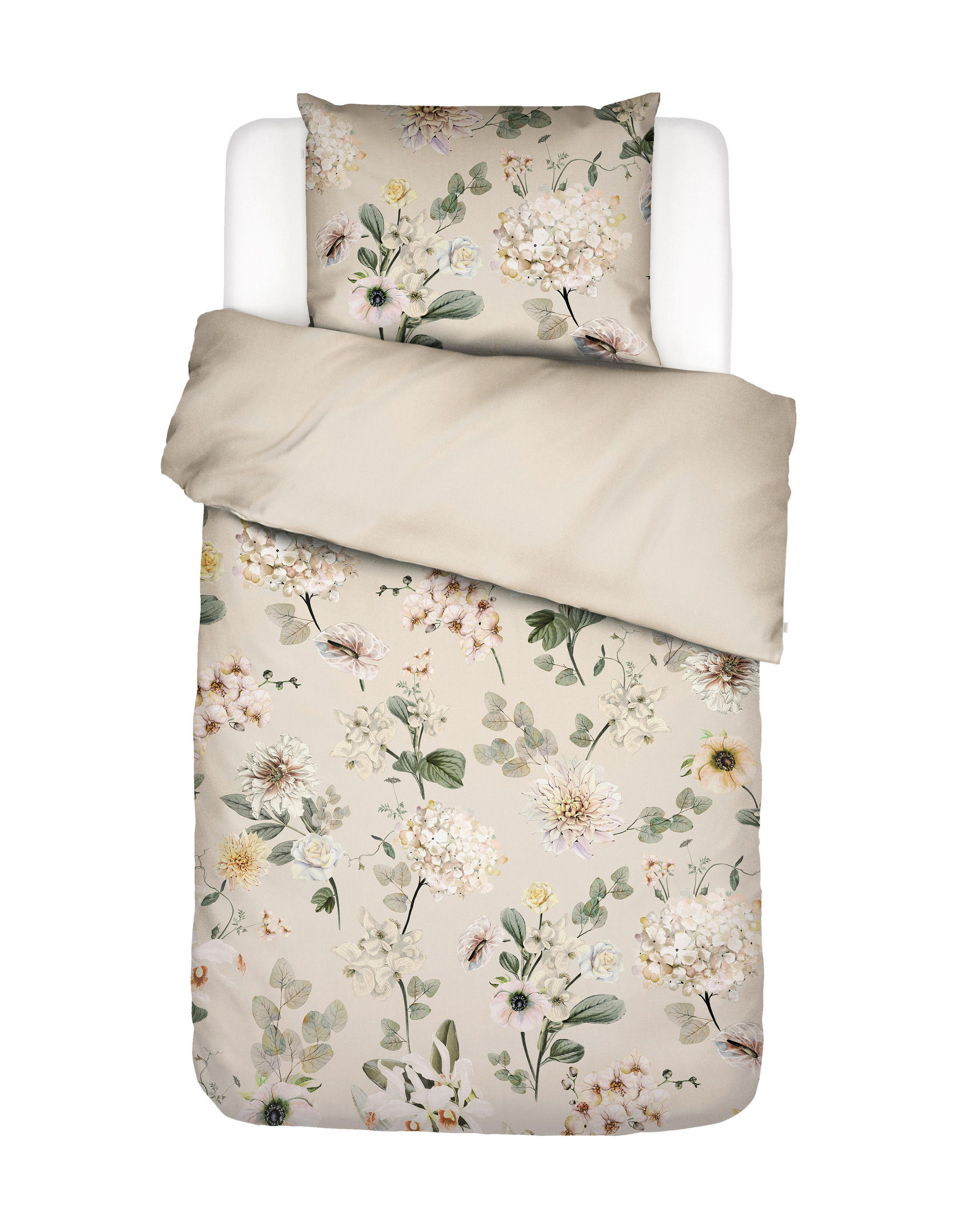 POVLEČENÍ, satén, béžová, 140/200 cm - béžová, Basics, textil (140/200cm) - Essenza