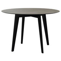 GARTENTISCH 110/110/75 cm Metall, Kunststoff rund  - Hellgrau/Schwarz, Design, Kunststoff/Metall (110/110/75cm) - Stern