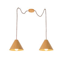 PENDELLEUCHTE 700/350 cm  - Design, Holz/Textil (700/350cm) - Fabas Luce