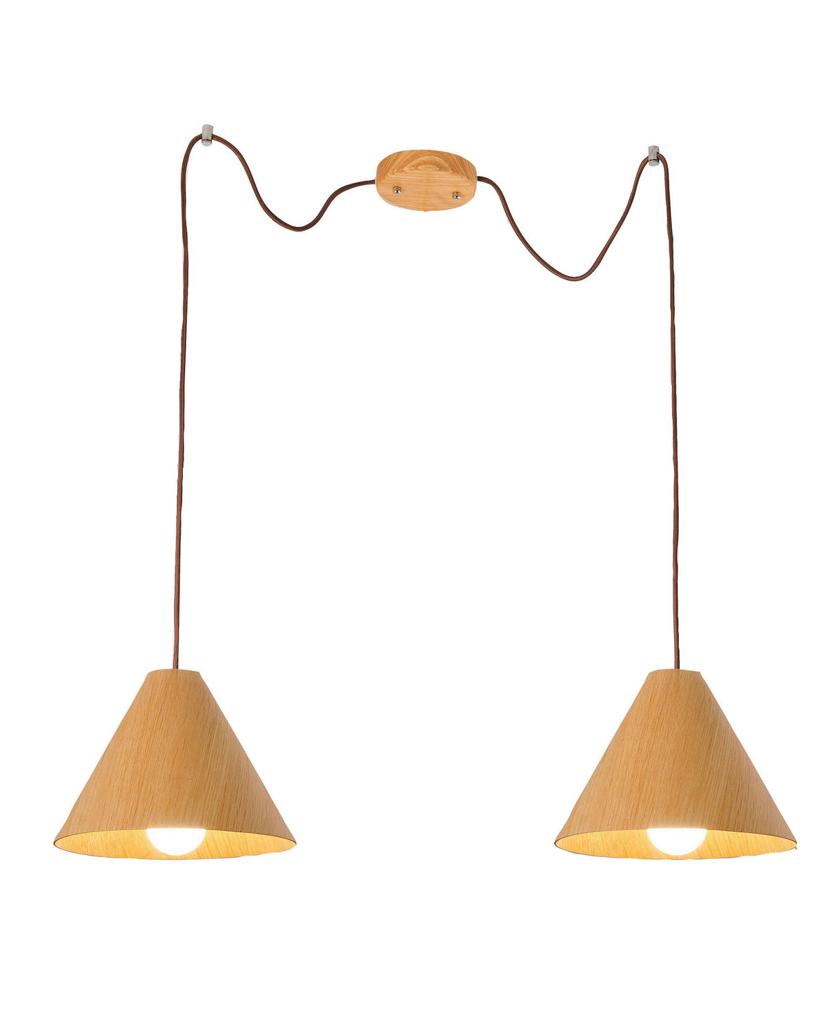 PENDELLEUCHTE 700/350 cm  - Design, Holz/Textil (700/350cm) - Fabas Luce