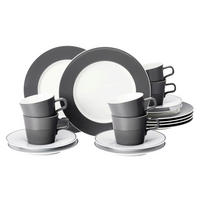 KAFFEESERVICE No Limits 18-teilig  - Grau, Basics, Keramik - Seltmann Weiden